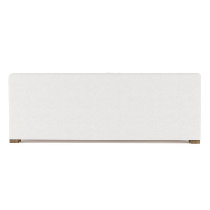 Causeuse Crosby, H 32,5 po x l 72 po x P 43 po, Patiné, Lin Box Weave blanc