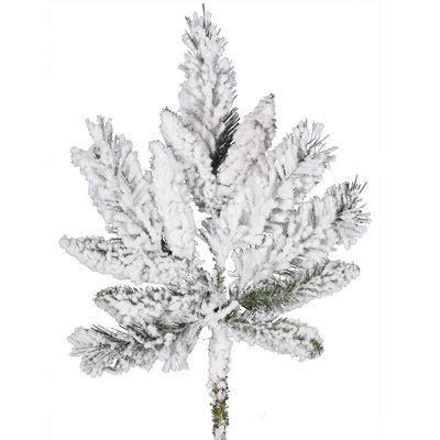Vickerman Artficial Flocked Snow Ridge Spray 5'' Faux Pine Plant