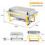 9 QT Stainless Steel Rectangle Chafing Dish 2 Set