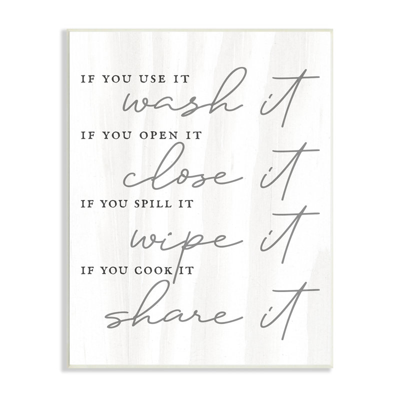 «Witty Rustic Kitchen Rules», citation de calligraphie, Plaque murale, L 36 po x L 36 po