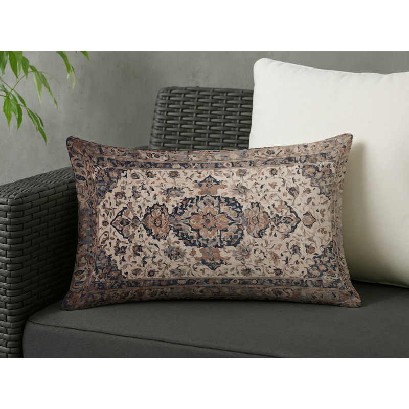 Coussin décoratif intérieur et extérieur Modern, Gris oriental 22, Rectangle H 20 po x l 14 po