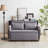 Velvet Multi-position adjustable Sofa with 2 Detachable Arm Pockets-445078446-457133296