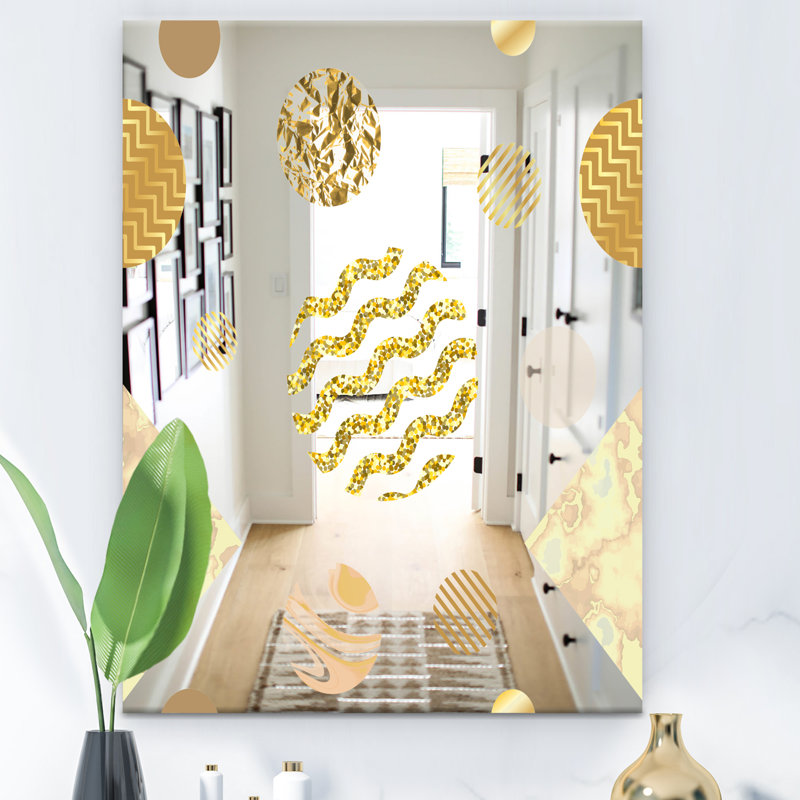 Miroir d'appoint Mid-Century, H 39,4 po x l 29,5 po x P 0,24 po