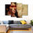 Native American Profile Multi Piece Canvas Print-93061012