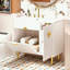 Meuble-lavabo de salle de bain avec lavabo et porte à fermeture douce