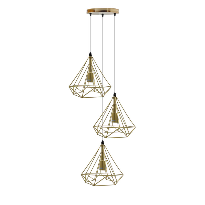 Marshall 3 - Light Gold Cluster Pendant