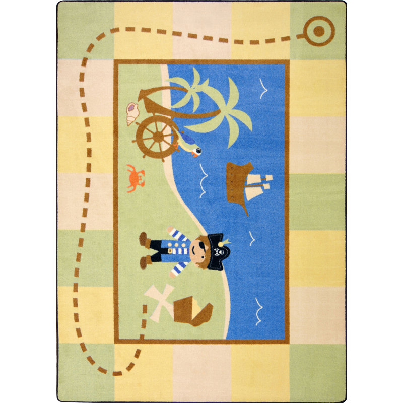 Kid Essentials Lil' Pirate Area Rug, Rectangle 3'10" x 5'4"