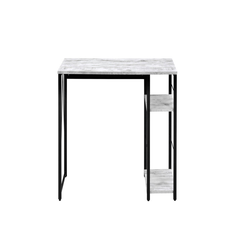 Bureau d'écriture Vadna, Blanc antique / noir