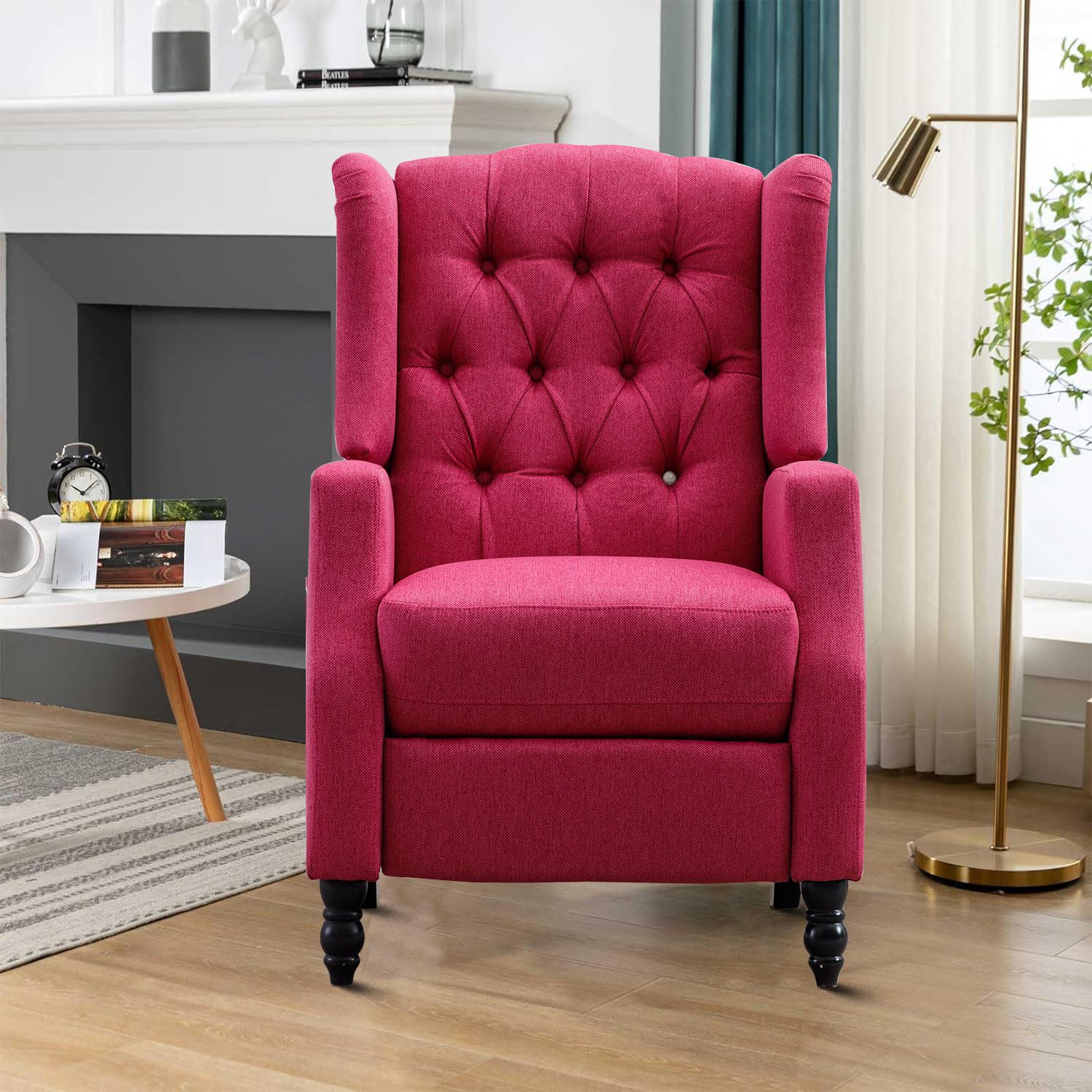 Darby Home Co Aarah Linen Fabric Upholstered Leisure Recliner, with