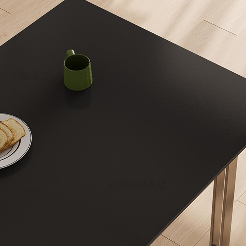 Rock Plate Dining Table Sets with Stylish Design., 29.53" H x 62.99" L x 31.5" W, 7