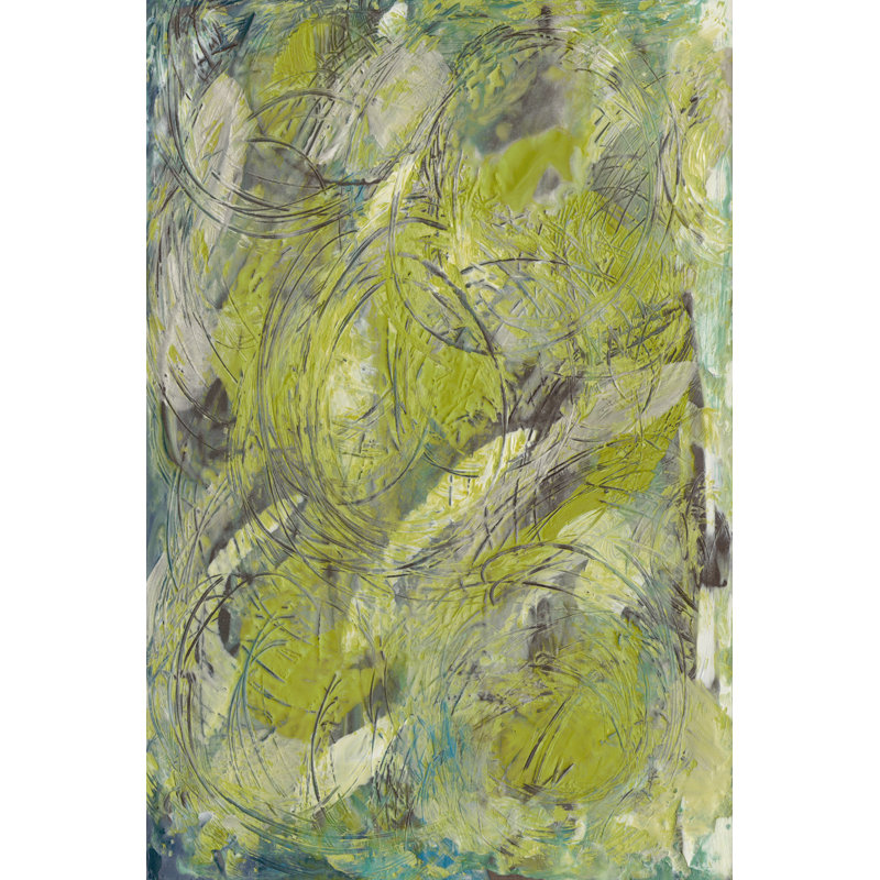 Citron Circuit II by J. Holland - Wrapped Canvas Painting, 30cm H x 20cm W x 3.8cm D