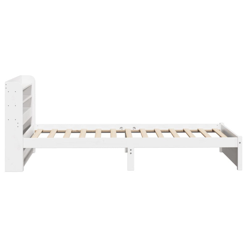 Bed Frame With Headboard Without Mattress, Small Single (2'6), White