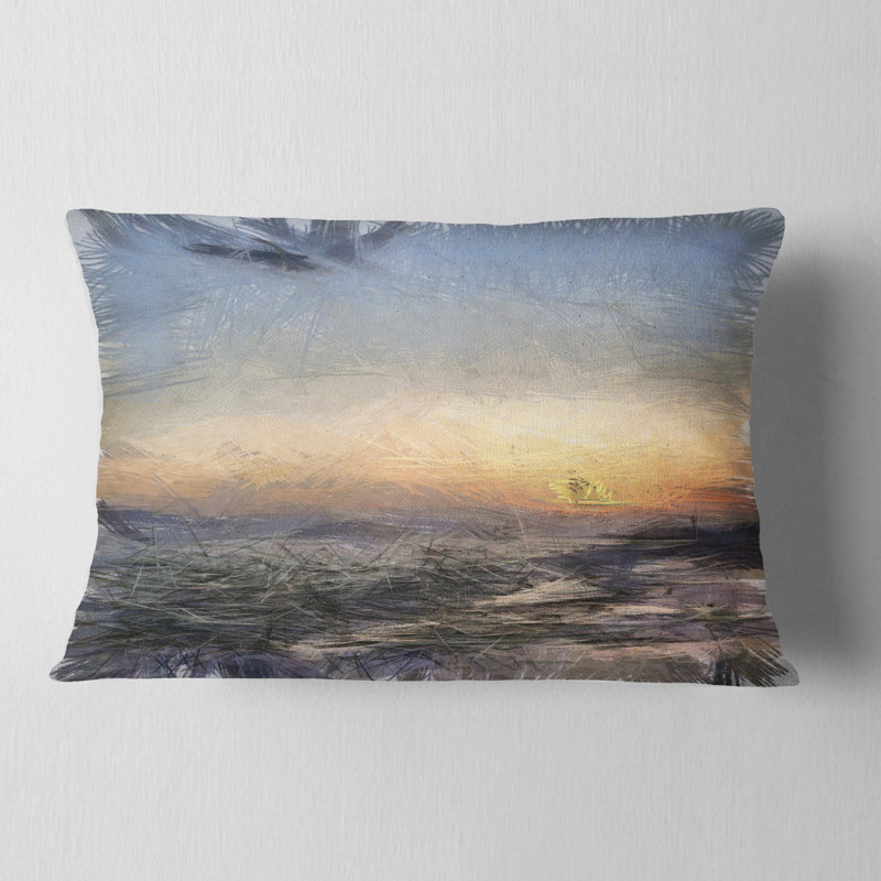 Coussin lombaire aquarelle