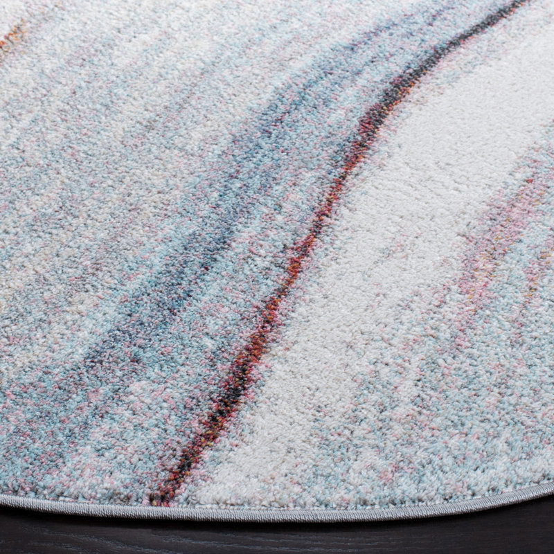 Tapis abstrait performance Towaoc, Rond 6 pi 7 po
