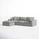 Ellaria 4 - Piece Modular Upholstered Reversible Chaise Sectional 