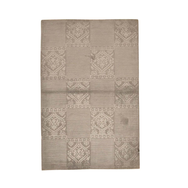 Striped Area Rug in Brown/Cream
