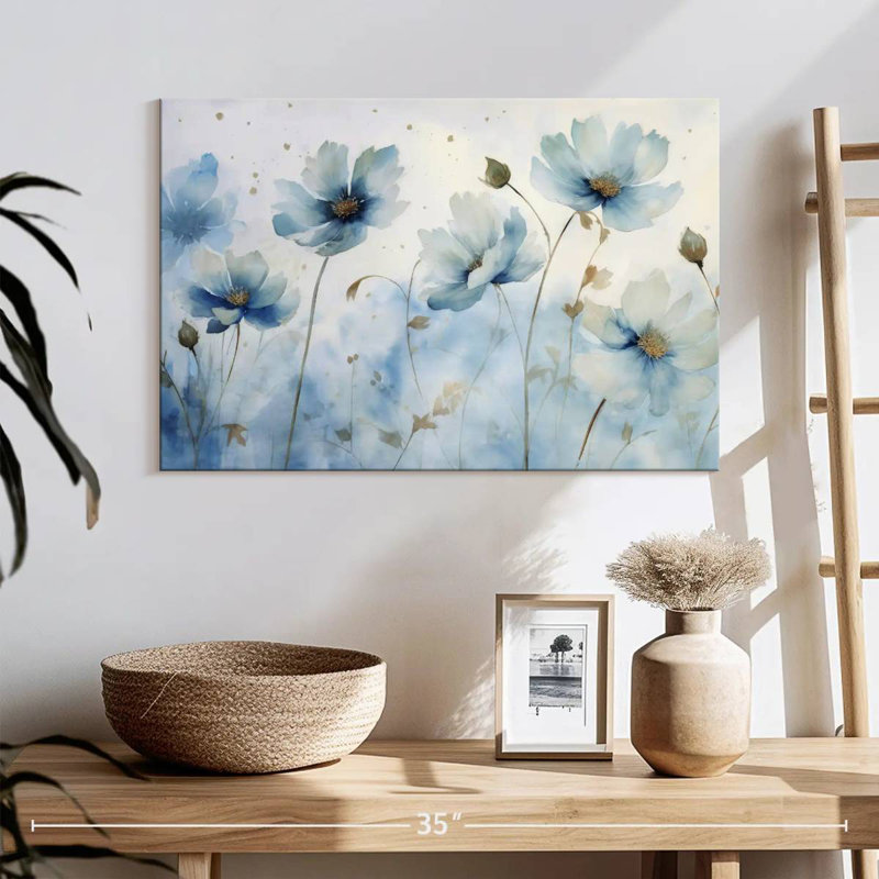 Blue Garden Blooms II, H 16 po x l 24 po