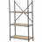 Antique Oak and Sandy Grey 4-tier Bookcase-1289731550