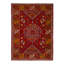 Red Vintage Traditional Wool Rug - 4' x 5'7""