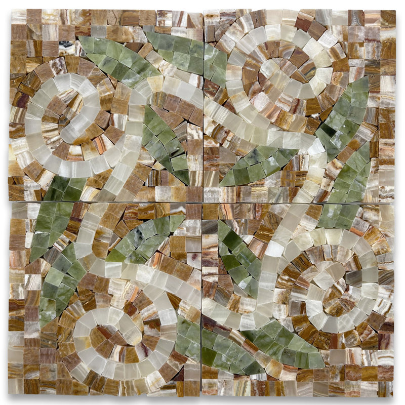 4.7 in. x 4.7 in. Marble Tile