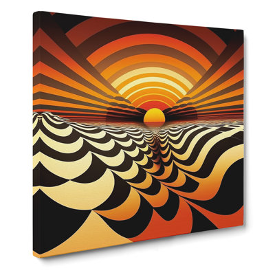 Sunset - Wrapped Canvas - Framed Print