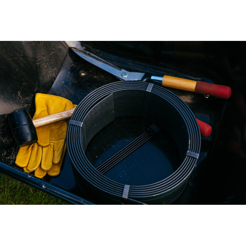 5.3'' H x 240'' W Composite Lawn Edging, Brown