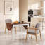 Table de salle à manger à abattants en pin massif au design extensible-1767552356