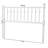 Baxton Studio Juliette Turned Spindle Headboard - Crafted Wood Panel with Decorative Spoke Design for Cottage Farmhouse Bedroom, King, White-129907987
