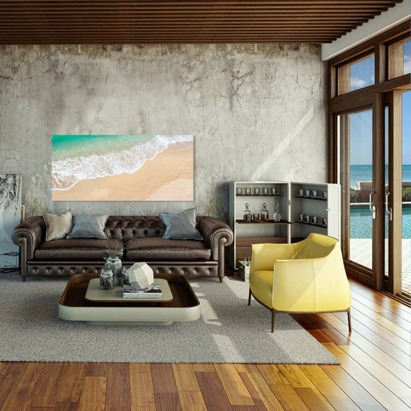 Sandy Beach Print, Acrylic, 36" H x 84" W x 1.5" D