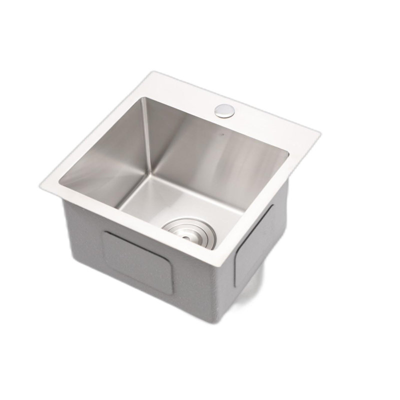 Compact Drop-In Kitchen Sink – Stainless Steel