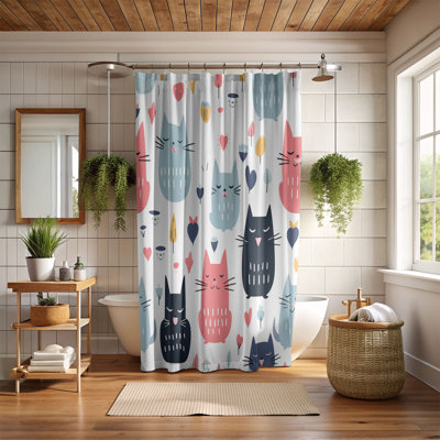 Joyful Haven - Rideau de douche Premium