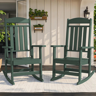 Oxing HDPE Outdoor Rocking Chair