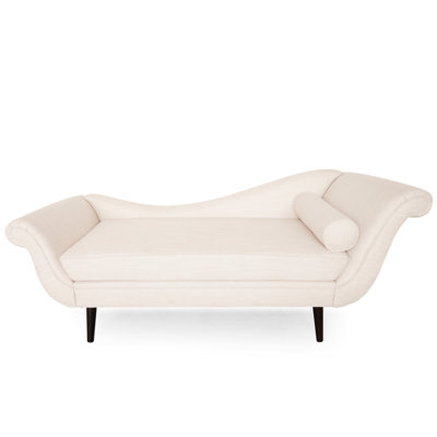 Chaise longue en tissu beige - 29 po x 69 po x 30 po, le siège simple apporte une touche de luxe à l'espace de détente de votre maison, soit 29 po de profondeur, 69 de largeur, 30 de hauteur, créant une atmosphère luxueuse et invitante