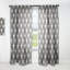 Panneau de rideau simple semi-diaphane avec passe-tringle Mid-Century-91490514
