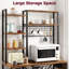 7-Tier Kitchen Bakers Rack with Power Outlet