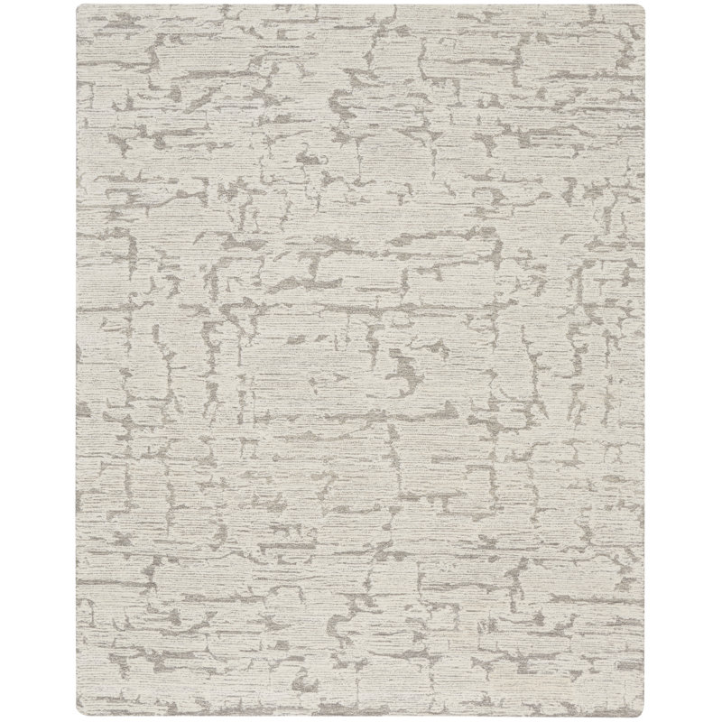 CK009 SCULPTURAL Modern Hand Woven Area Rug, Rectangle 102 x 138cm