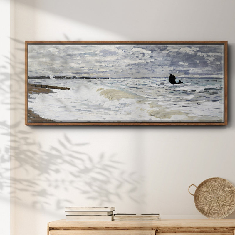 La mer au Havre, 1868 - Toile encadrée, H 20 po x l 50 po