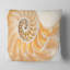 Nautilus brun clair - coussin imprimé abstrait-31040575-31040579