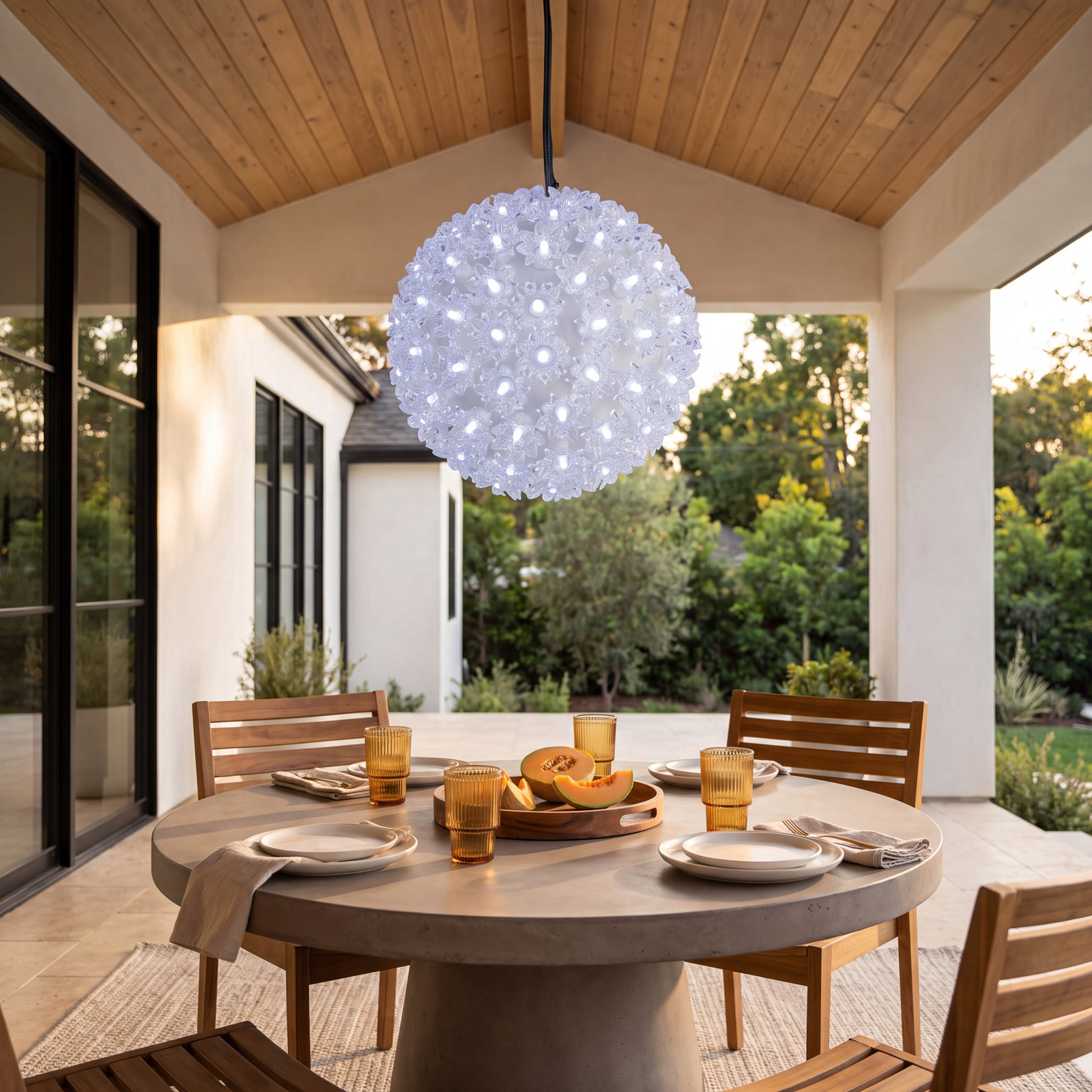 7.5" LED Lighted Starlight Hanging Sphere