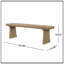 Banc en bois avec pieds robustes