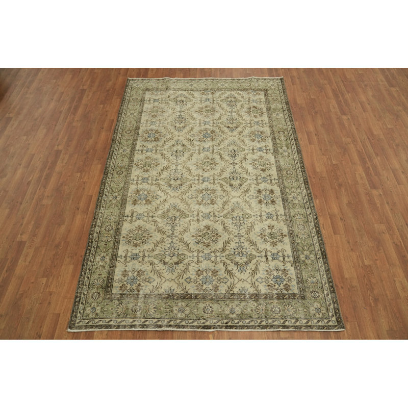 Tapis crème rétro 6 x 9
