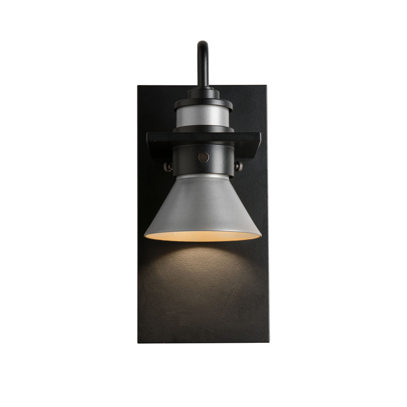 Erlenmeyer 1 - Bulb Outdoor Barn Light, Coastal Black, Coastal Burnished Steel