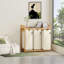 Rangement en bambou pour panier à linge-128614595