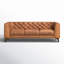 Peale 89'' Full-Grain Genuine Italian Leather Sofa-635018860