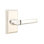 Milano Flat Privacy (Bed & Bath) Door Lever with Rectangle Rosette