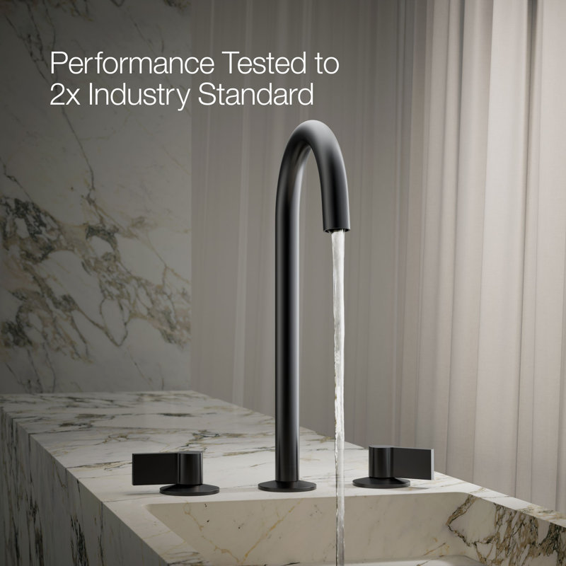 Components™ Tall Bathroom Sink Spout with Tube Design, Matte Black