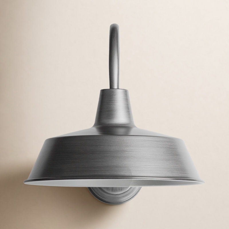 Jorgie Aluminium Wall Light, Weathered Zinc