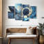 Avery gris et bleu abstrait-106046506