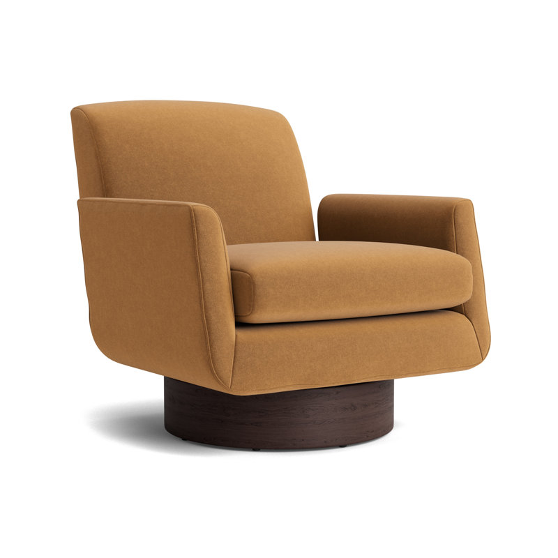 Supernova Full Swivel Chair, Java, Performance Velvet - Hazelnut