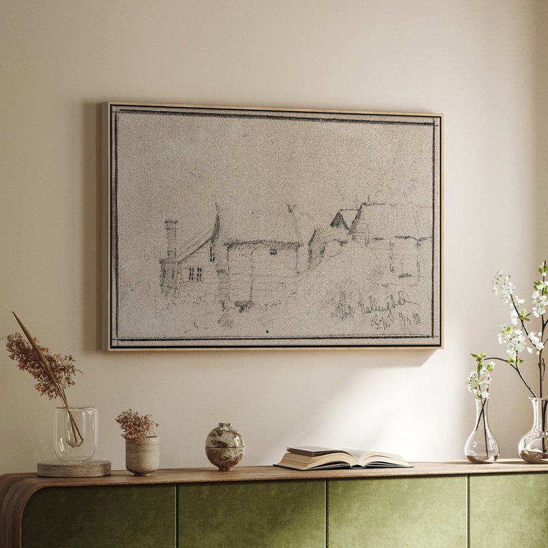 "Croquis rétro - LX III" sur toile, H 27 po x l 41 po